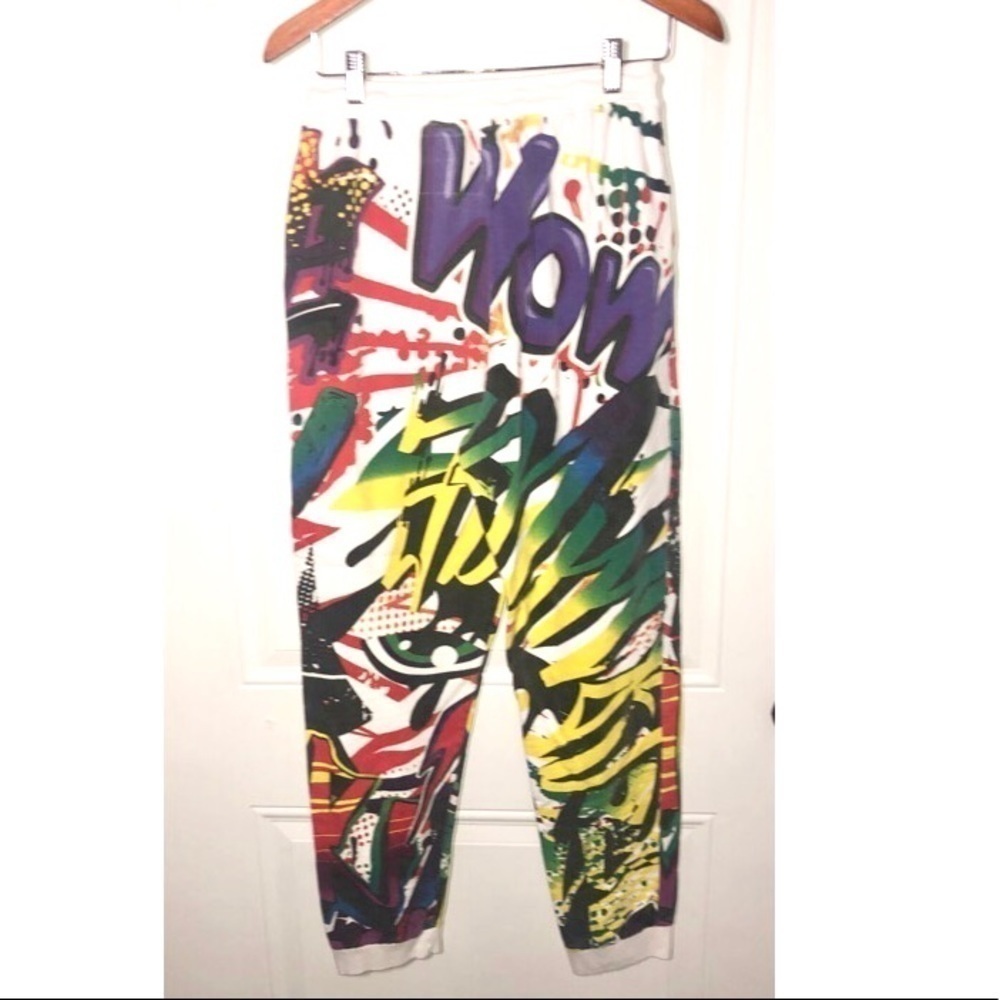 Hype means nothing Wow Me Joggers Size Large neon colors - Picture 3 of 8